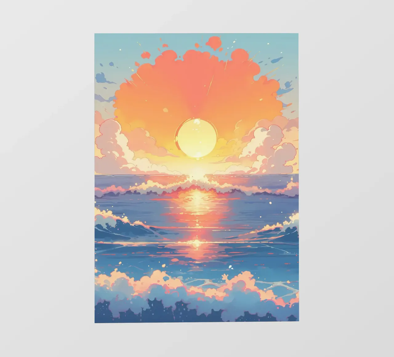 Sunset Ocean Scene pvc cover by Bartosz Powalka