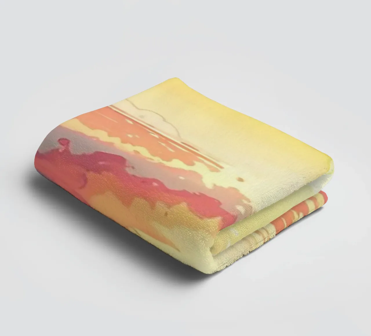 Sunset Ocean Scene towel by Bartosz Powalka