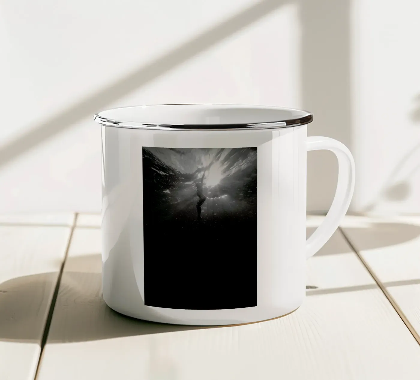 Diving Deep enamel mug by Chris Abatzis