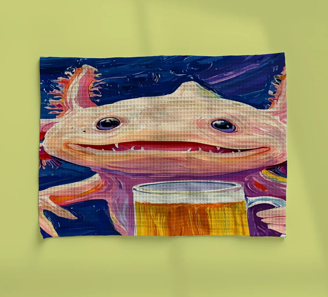 axolotl beer Geschirrtuch von ramosashop