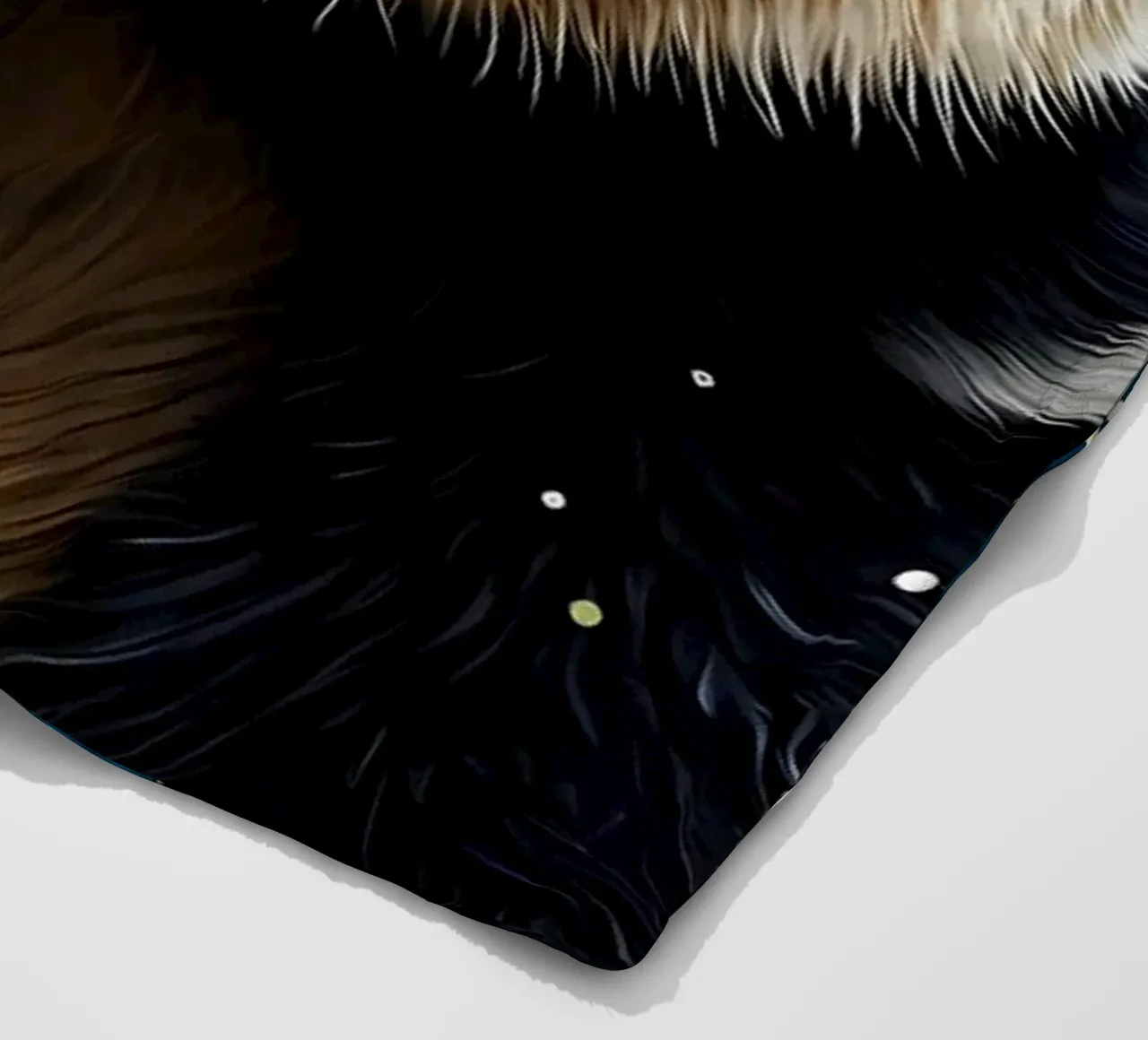 Panda Notte stellata coperta in pile da Adrian Patel