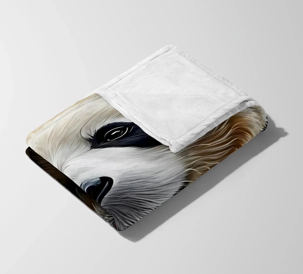 Panda Notte stellata coperta in pile da Adrian Patel