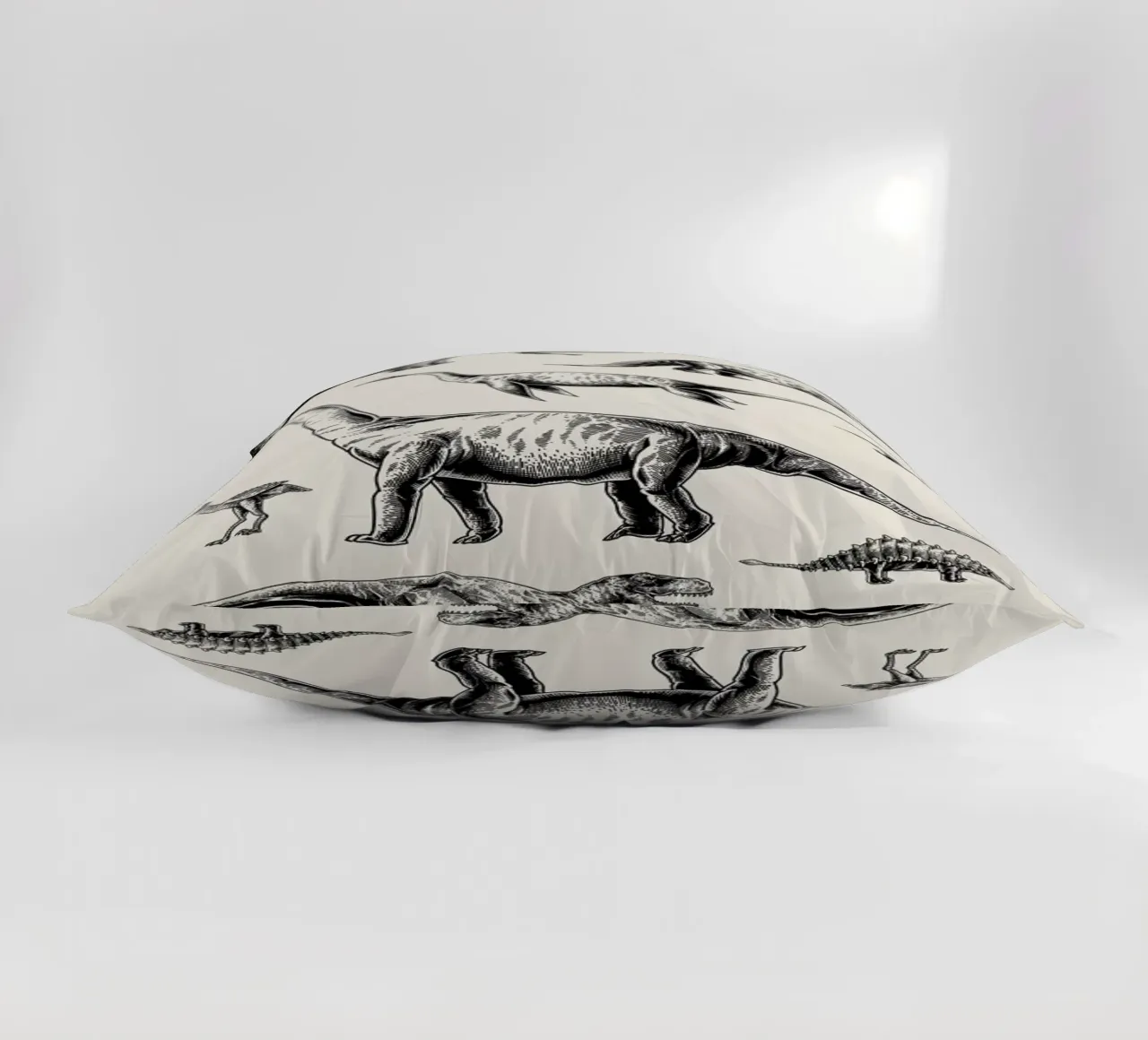 Prehistoric Beasts decorative cushion by Flora & Fauna