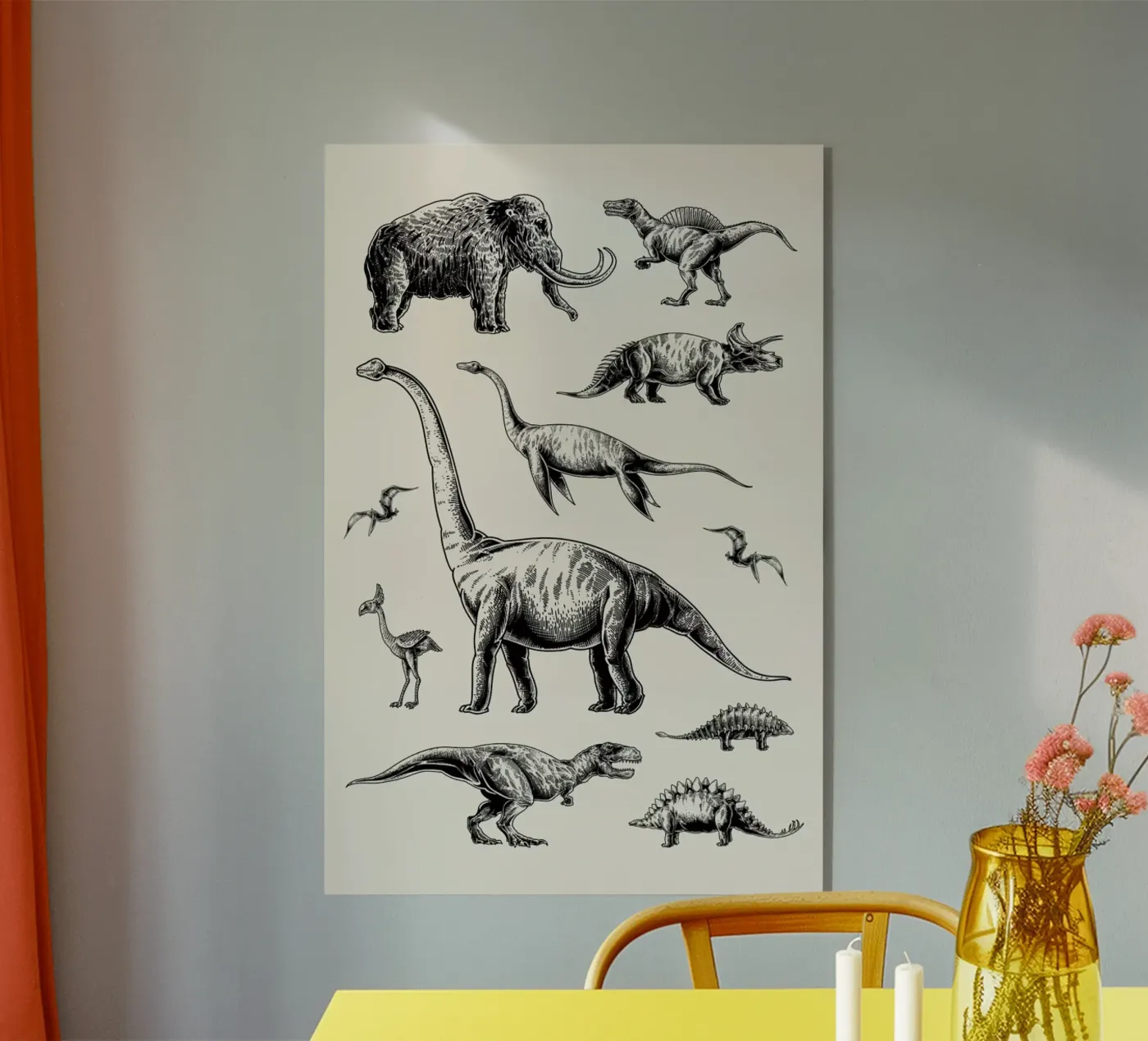 Prehistoric Beasts Acryl-Glas von Flora & Fauna