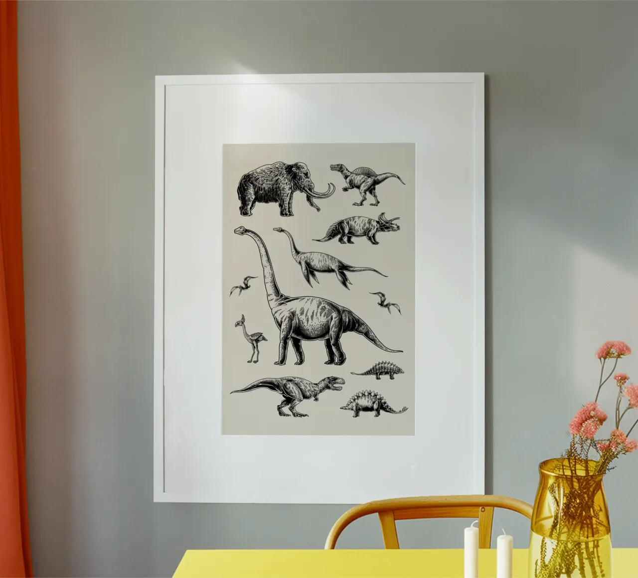 Prehistoric Beasts poster da Flora & Fauna