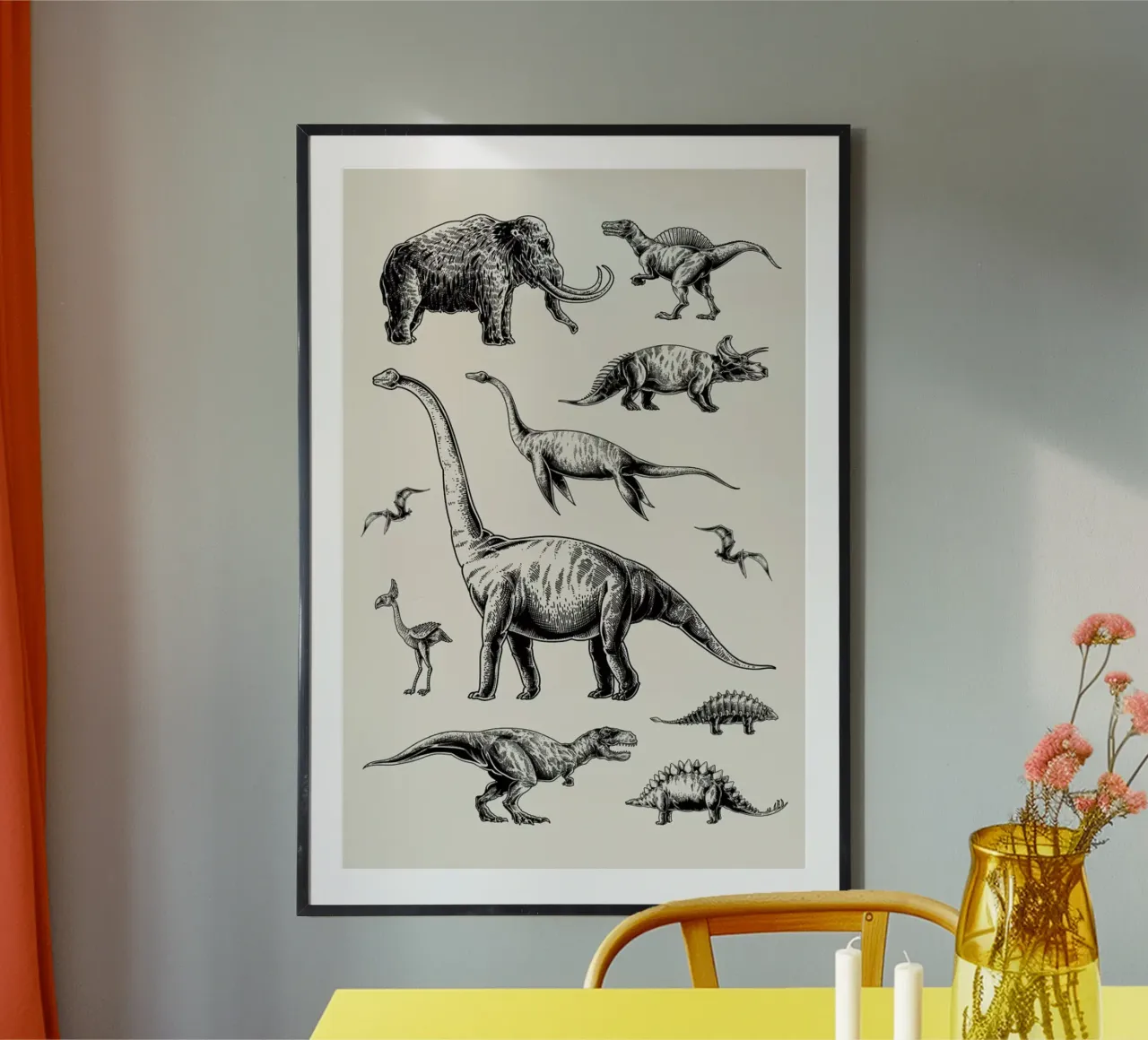 Prehistoric Beasts poster da Flora & Fauna