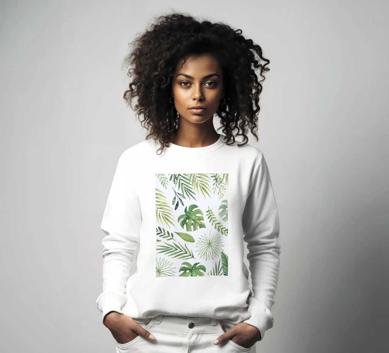 modello tropicale felpa da Nicholas Campbell