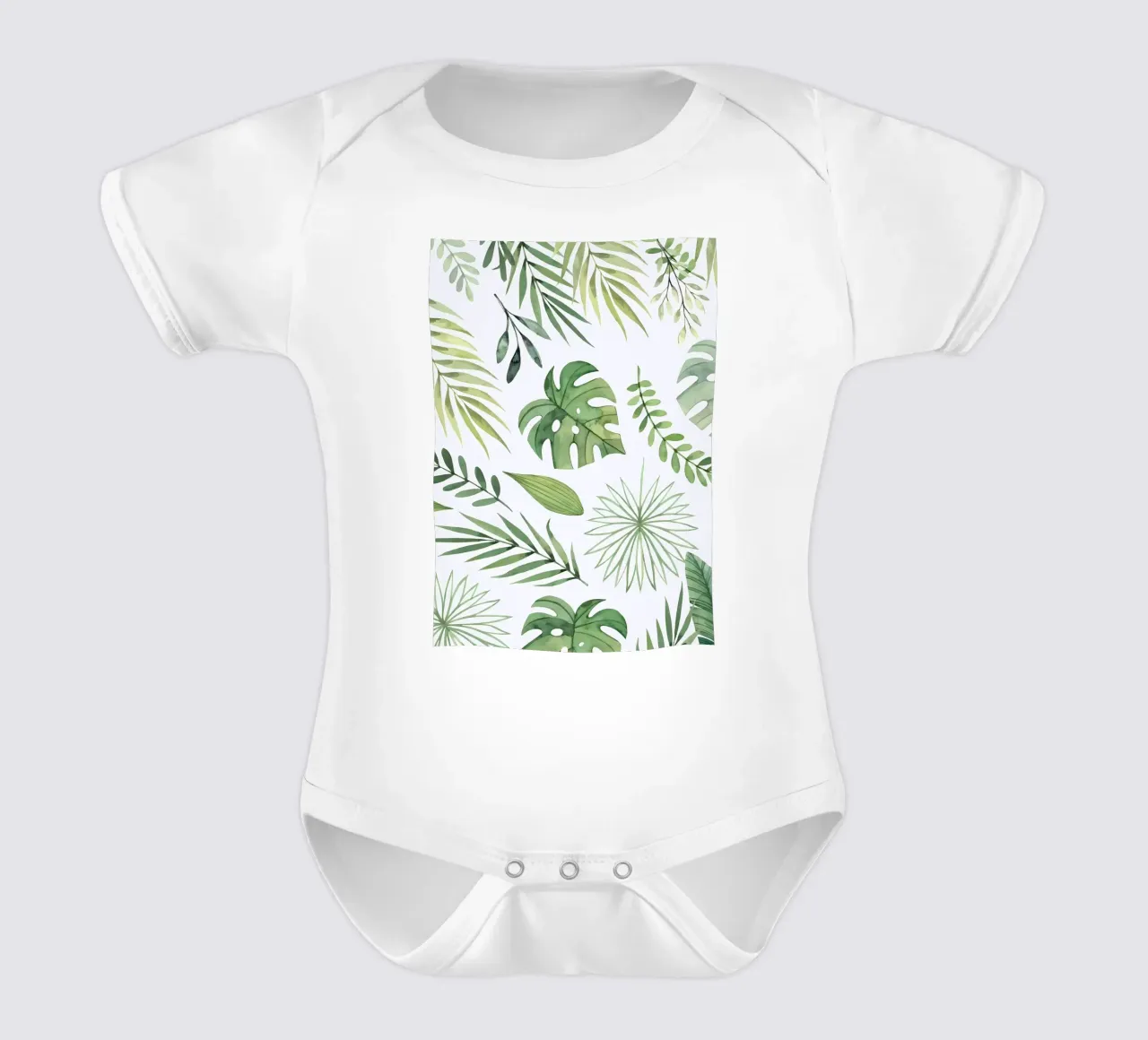 modello tropicale body neonato maniche corte da Nicholas Campbell