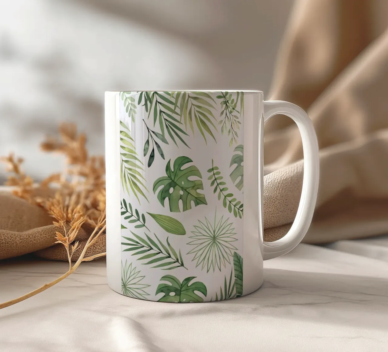 modello tropicale tazza in ceramica da Nicholas Campbell