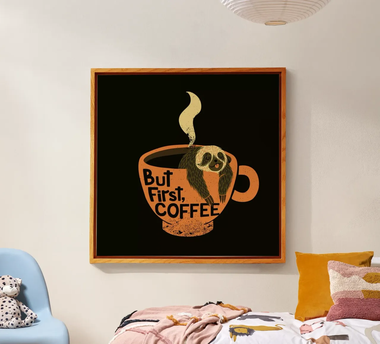 But First Coffee plexiglass da Tobe Fonseca