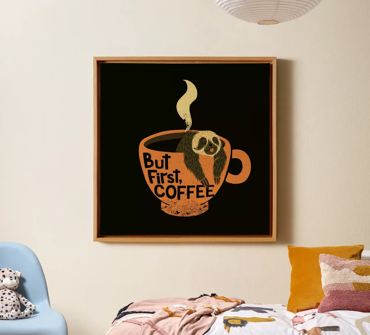 But First Coffee canvas by Tobe Fonseca