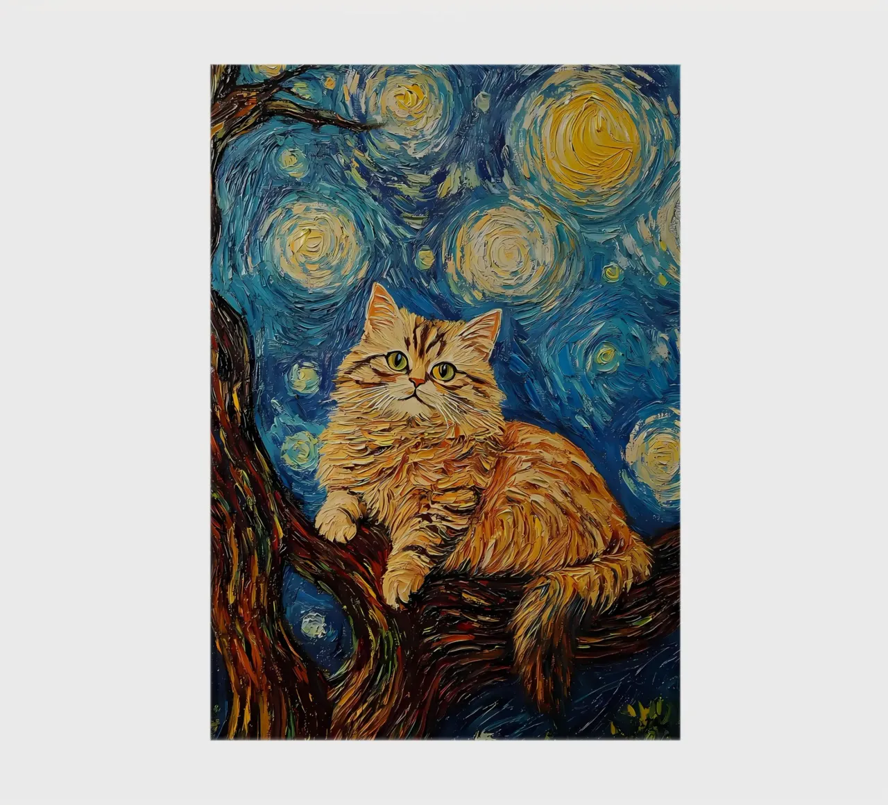 van gogh cat notebook by Adrian Patel