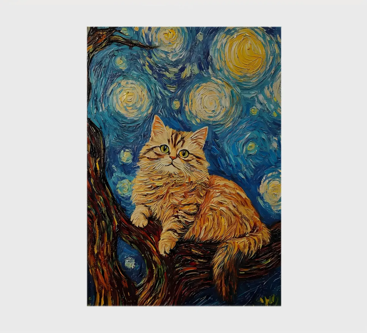van gogh cat notebook by Adrian Patel