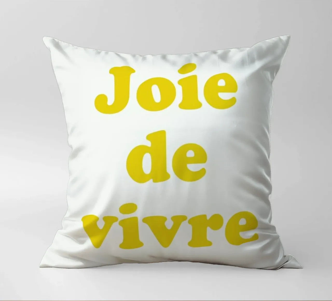 Joie de vivre cuscino da typed