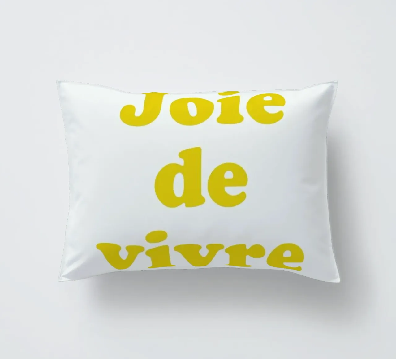 Joie de vivre cuscino da typed