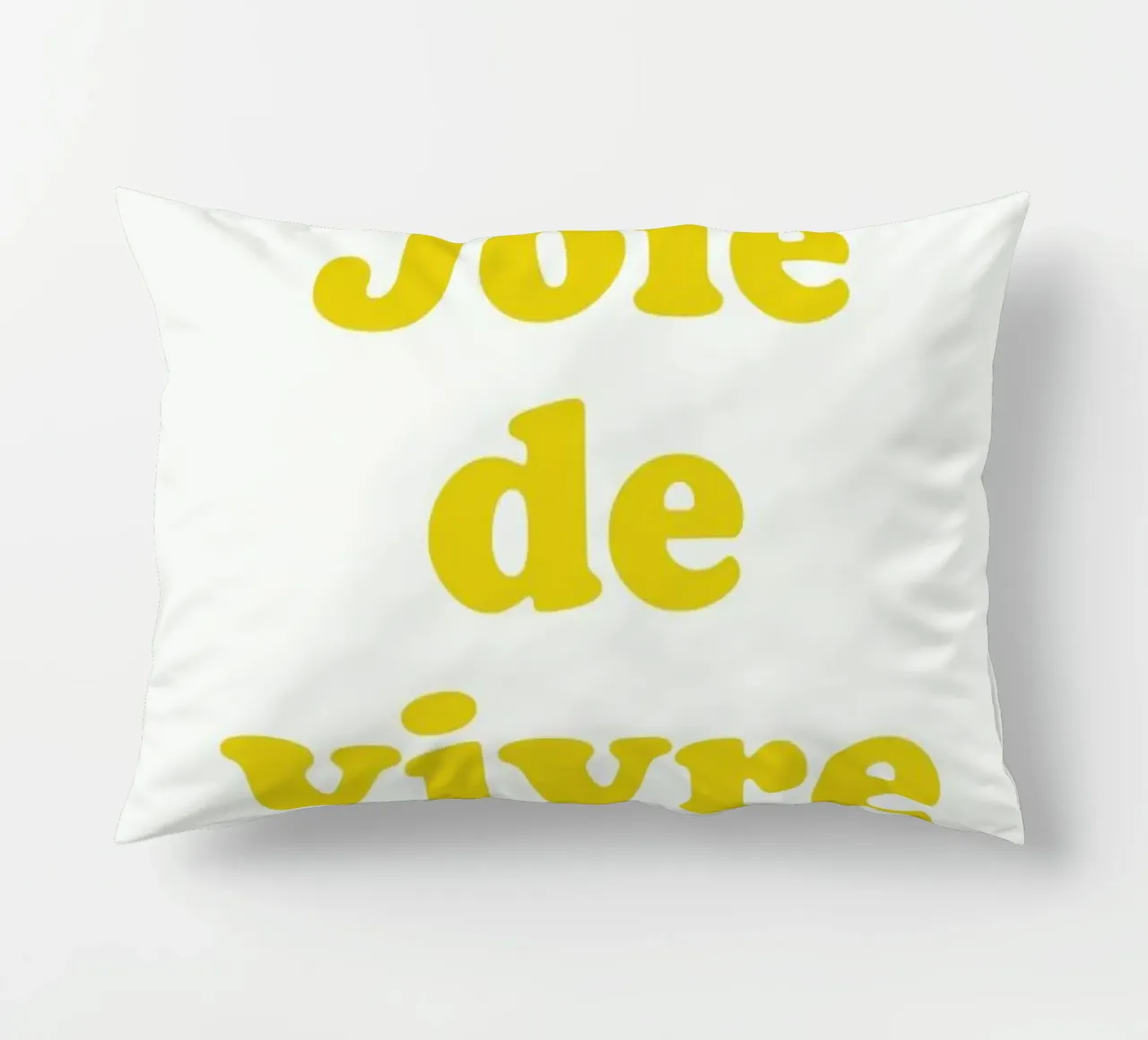Joie de vivre cuscino da typed