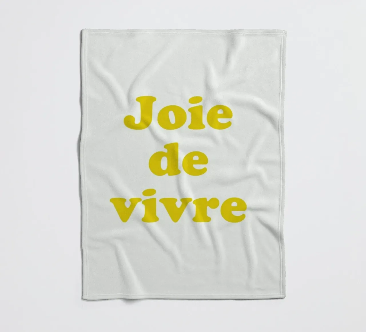 Joie de vivre fleece blanket by typed