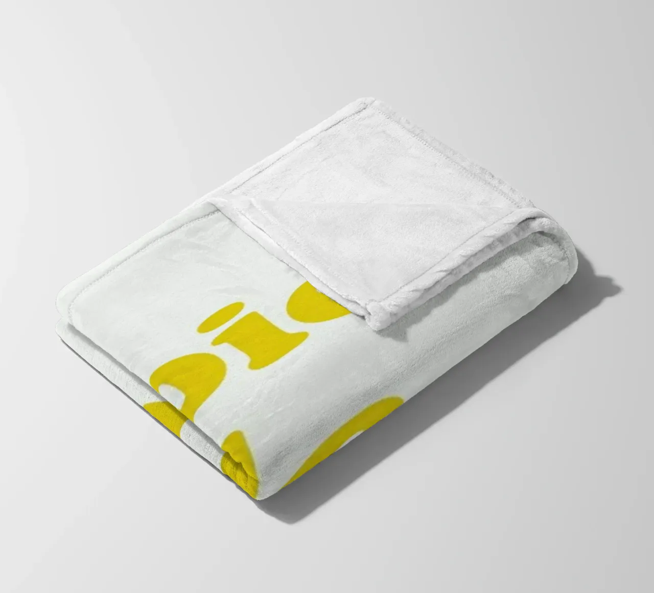 Joie de vivre fleece blanket by typed