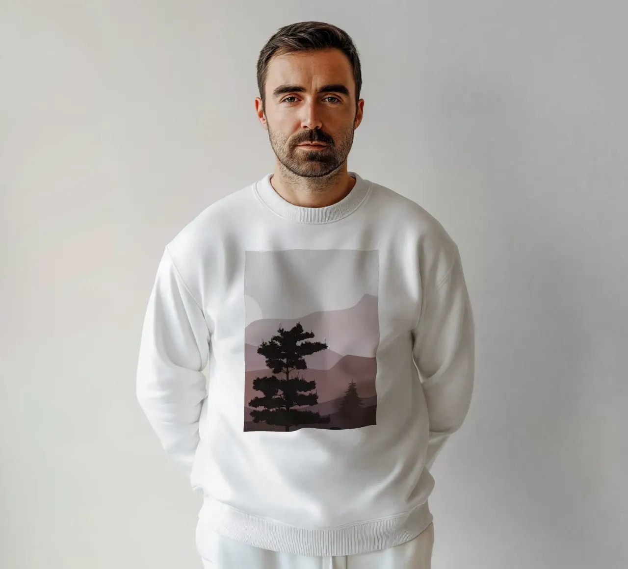Bergschichten Sonnenaufgang Sweatshirt von Bartosz Powalka