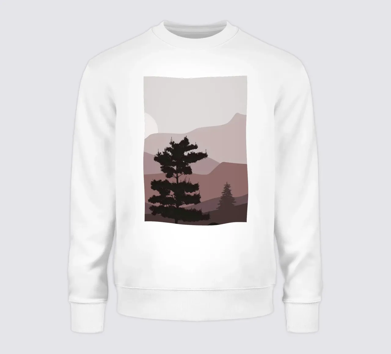 Bergschichten Sonnenaufgang Sweatshirt von Bartosz Powalka