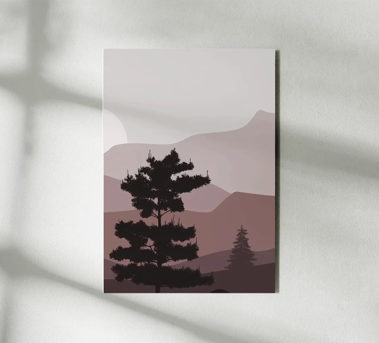Berglagen zonsopgang aluminium-dibond van Bartosz Powalka