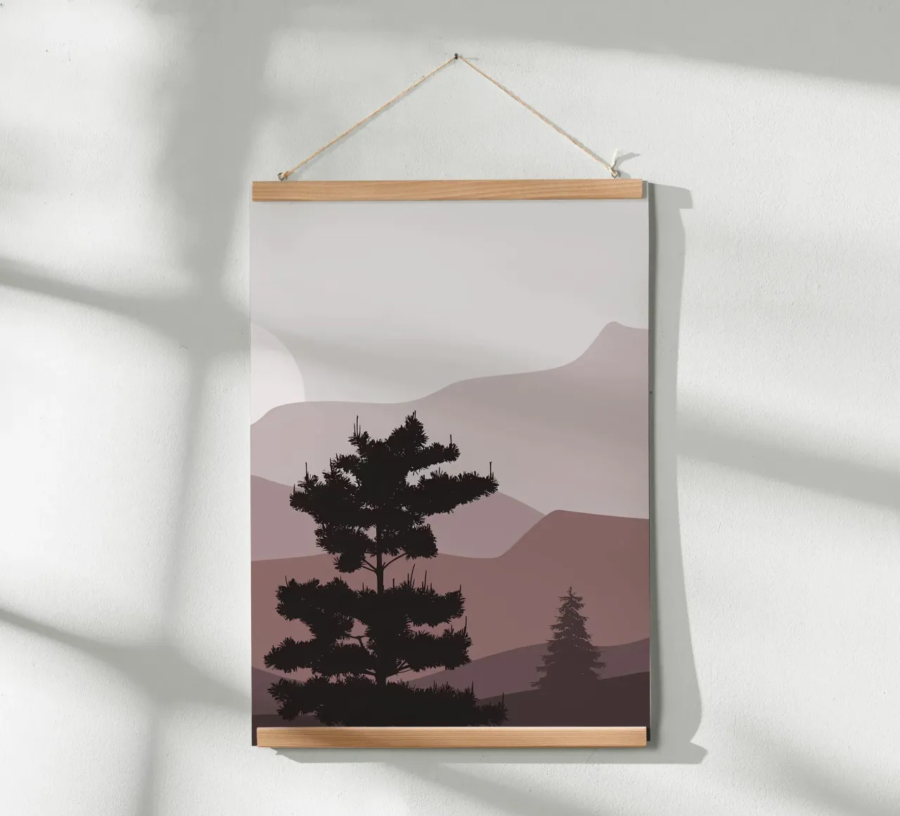 Strati di montagna sorgere del sole poster da Bartosz Powalka