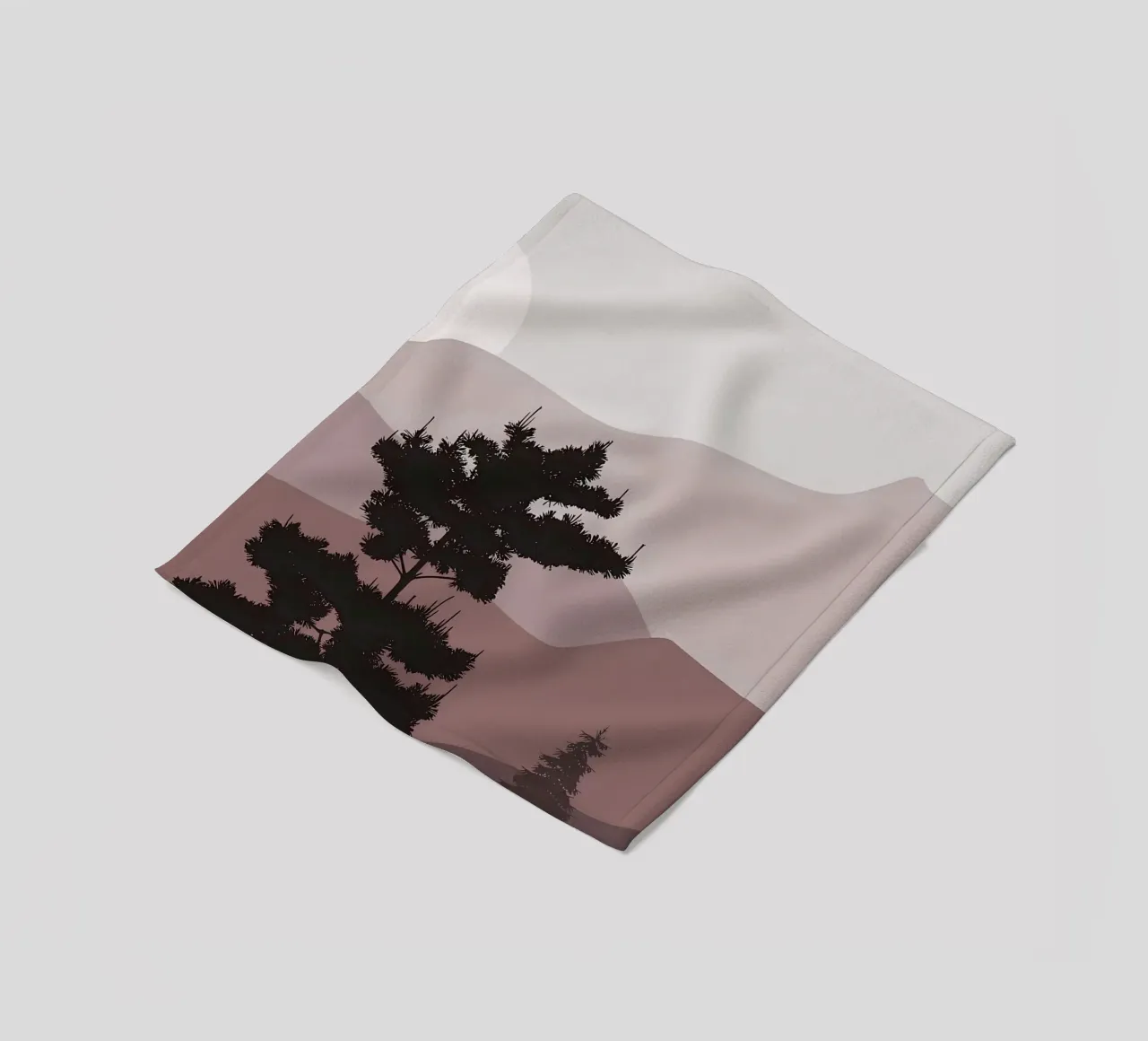 Mountain layers sun rise fleece blanket by Bartosz Powalka