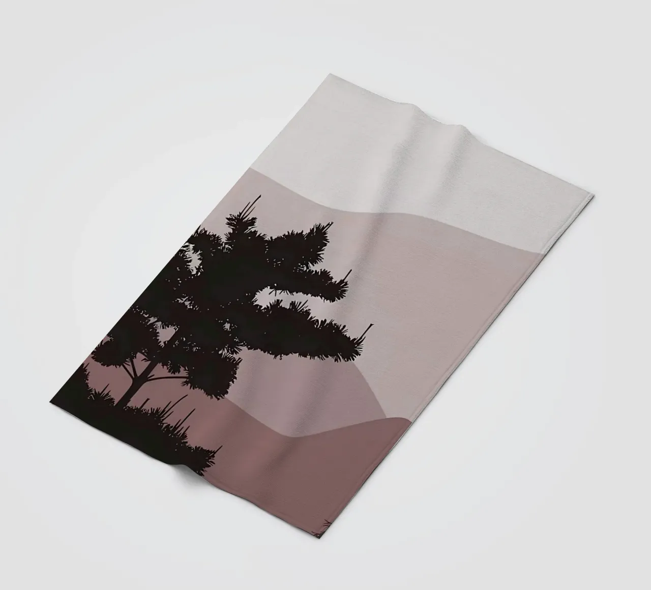 Mountain layers sun rise fleece blanket by Bartosz Powalka