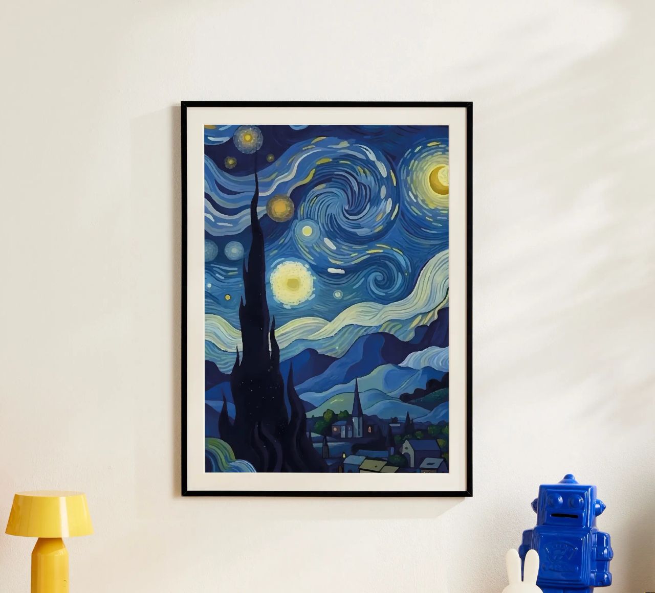 Sternenhafte Nacht Poster von Adrian Patel