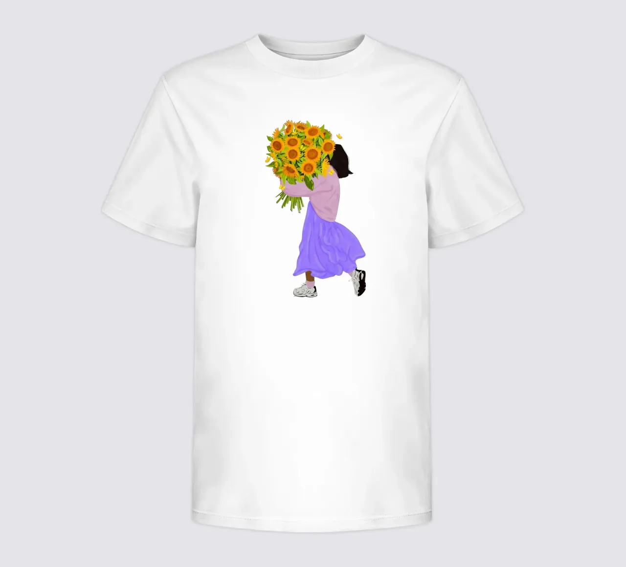Never settle for less - sunflowers Kinder T-Shirt von Illustration Raissa Oltmanns