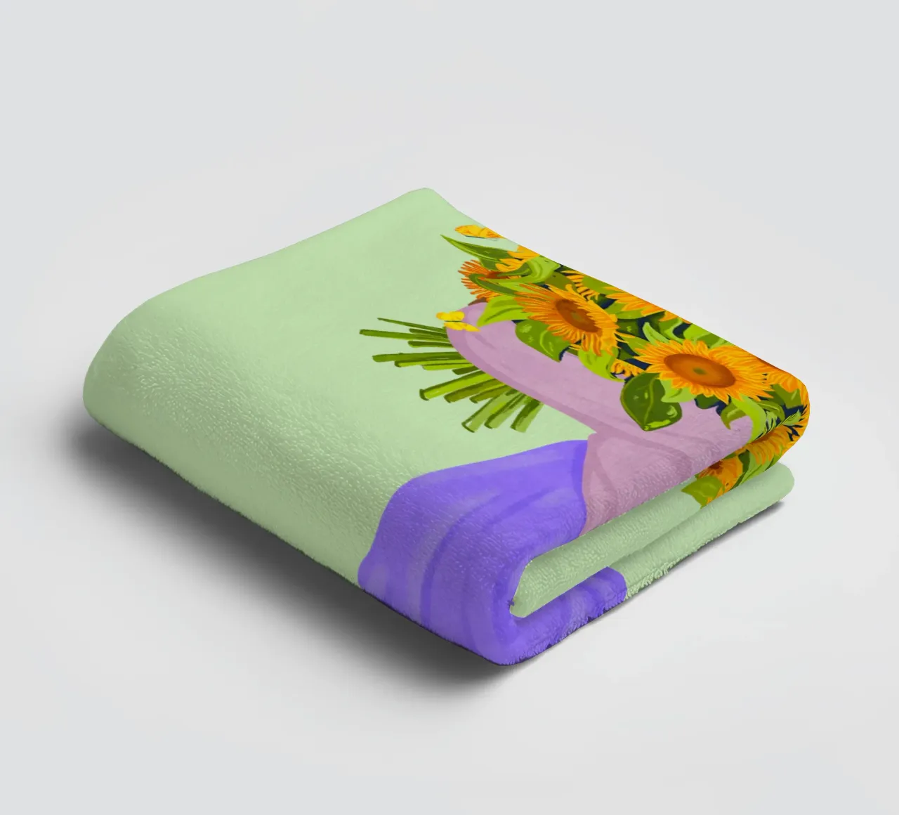Never settle for less - sunflowers asciugamano da bagno da Illustration Raissa Oltmanns