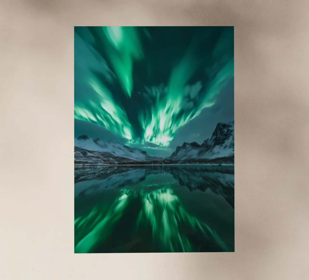 Paesaggio riflesso dell'Aurora Boreale pellicola backlit da Matthew Katz