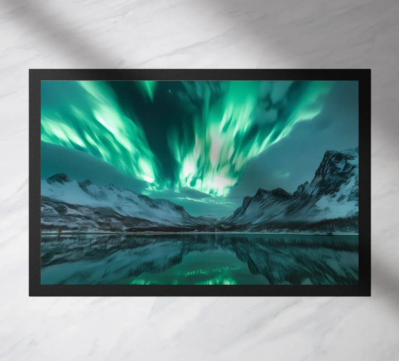 Paesaggio riflesso dell'Aurora Boreale zerbino da Matthew Katz