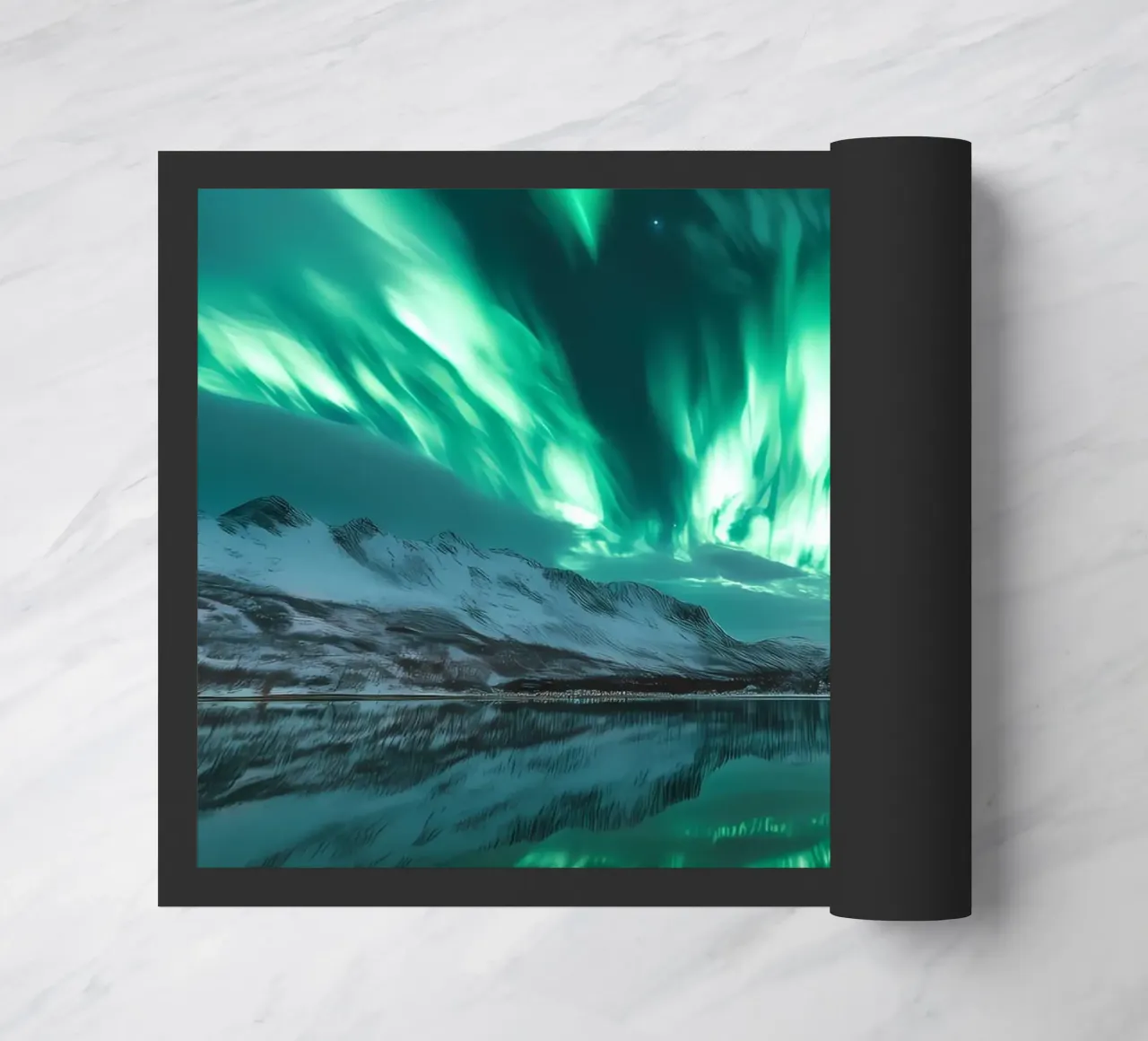 Paesaggio riflesso dell'Aurora Boreale zerbino da Matthew Katz