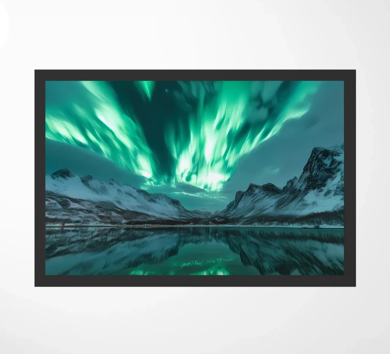 Paesaggio riflesso dell'Aurora Boreale zerbino da Matthew Katz