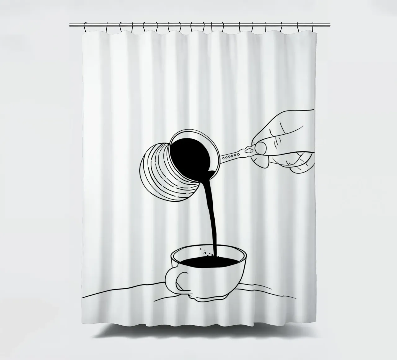 Caffè in infusione tenda da doccia da Aiden Garcia