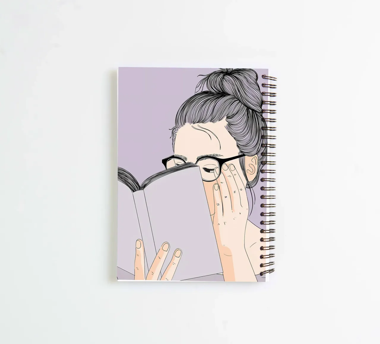 Livre de lecture en automne carnet à spirale de Aiden Garcia