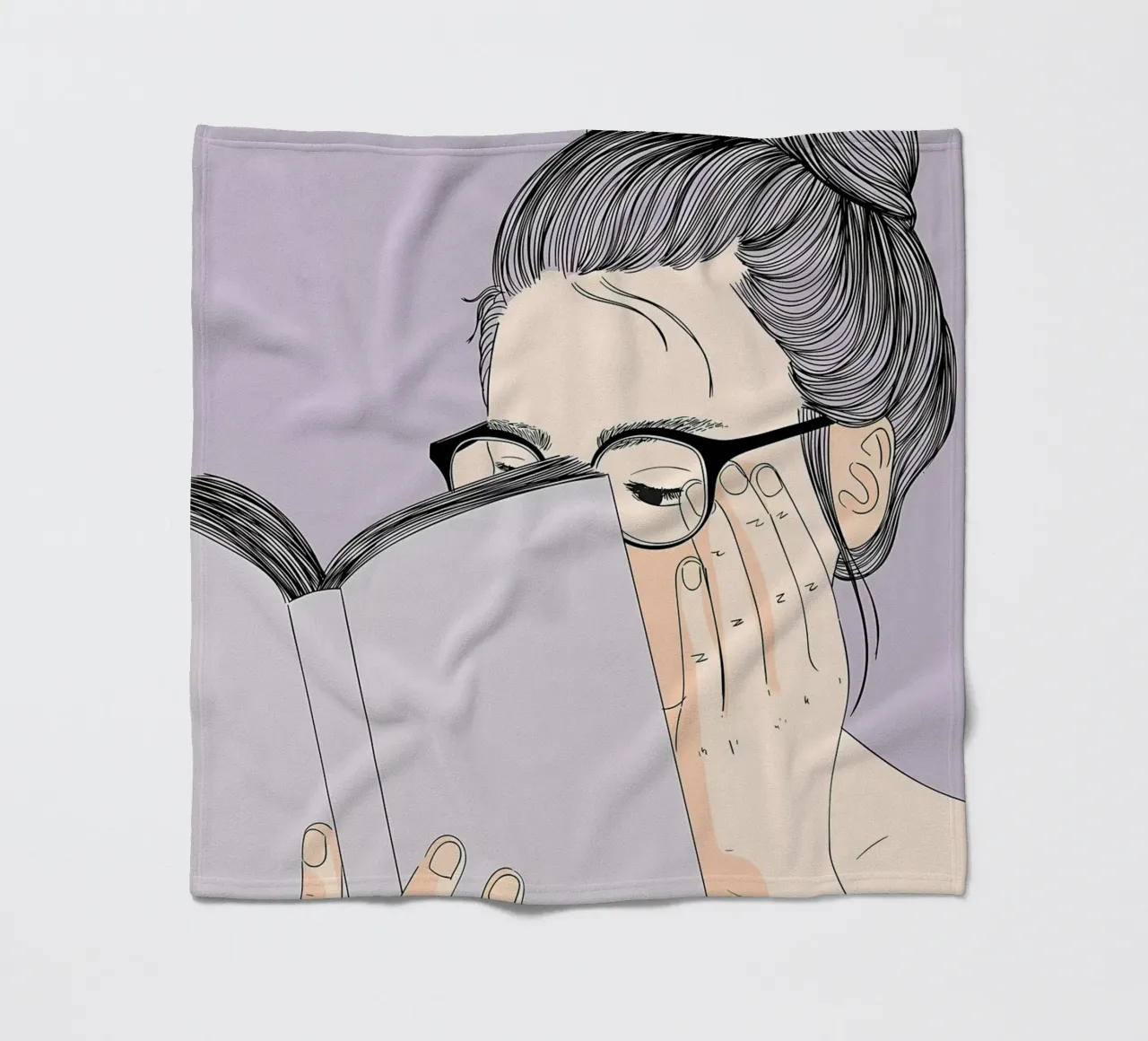 Libro di lettura in autunno coperta in pile da Aiden Garcia