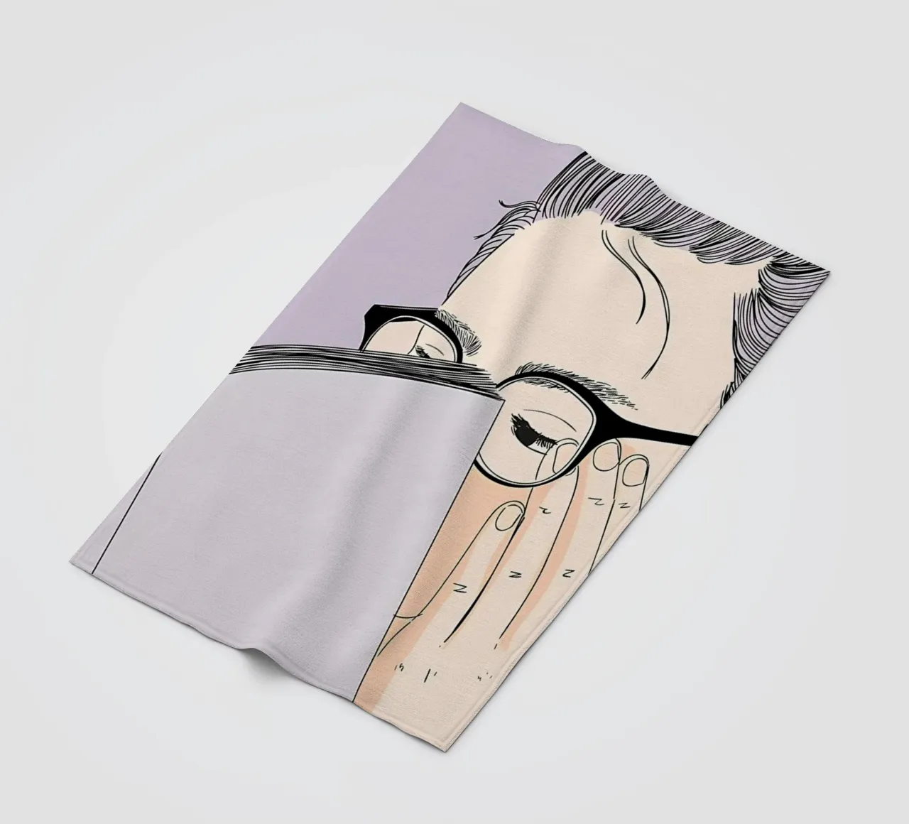 Libro di lettura in autunno coperta in pile da Aiden Garcia