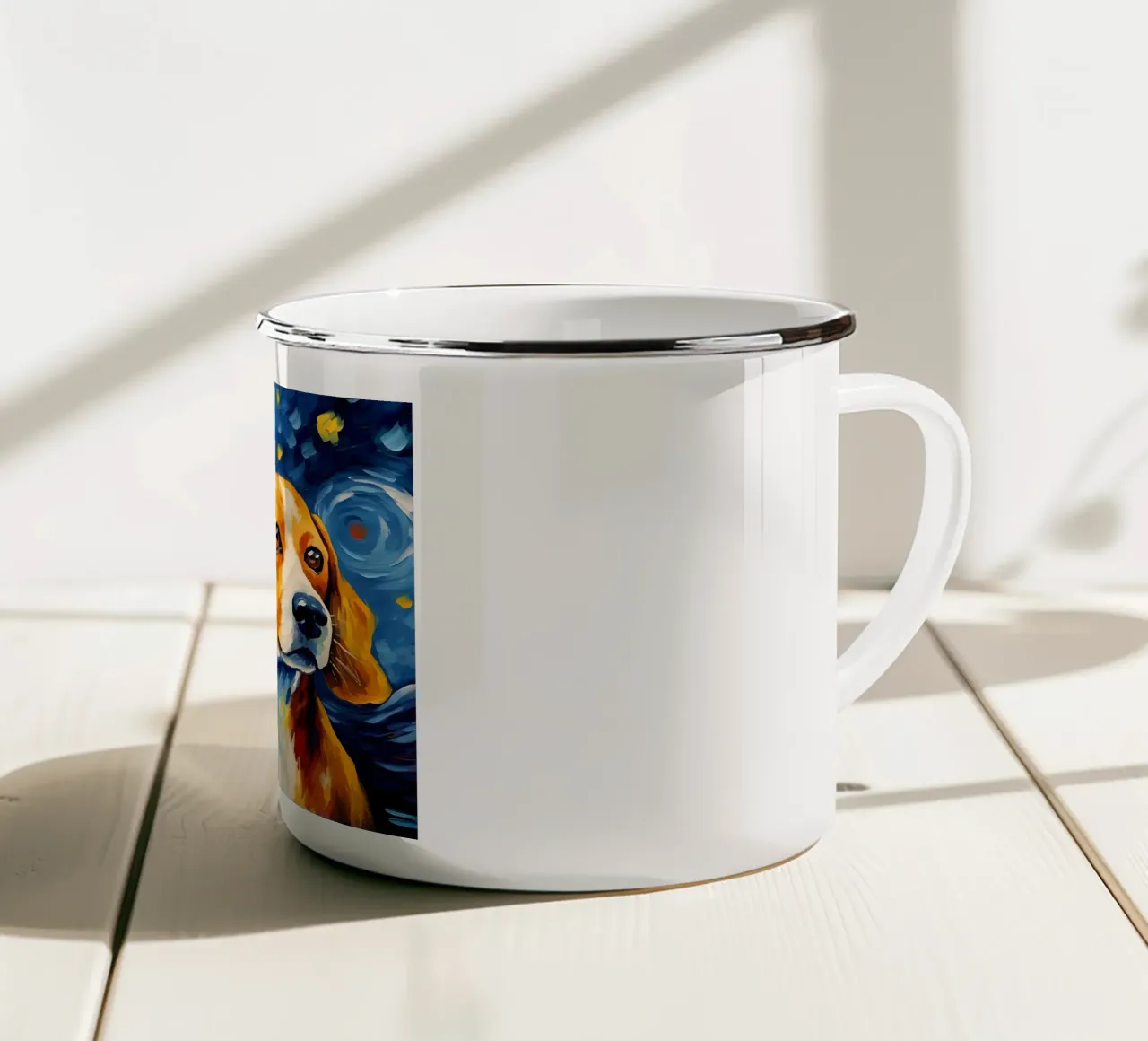 doog tazza in smalto da Adrian Patel