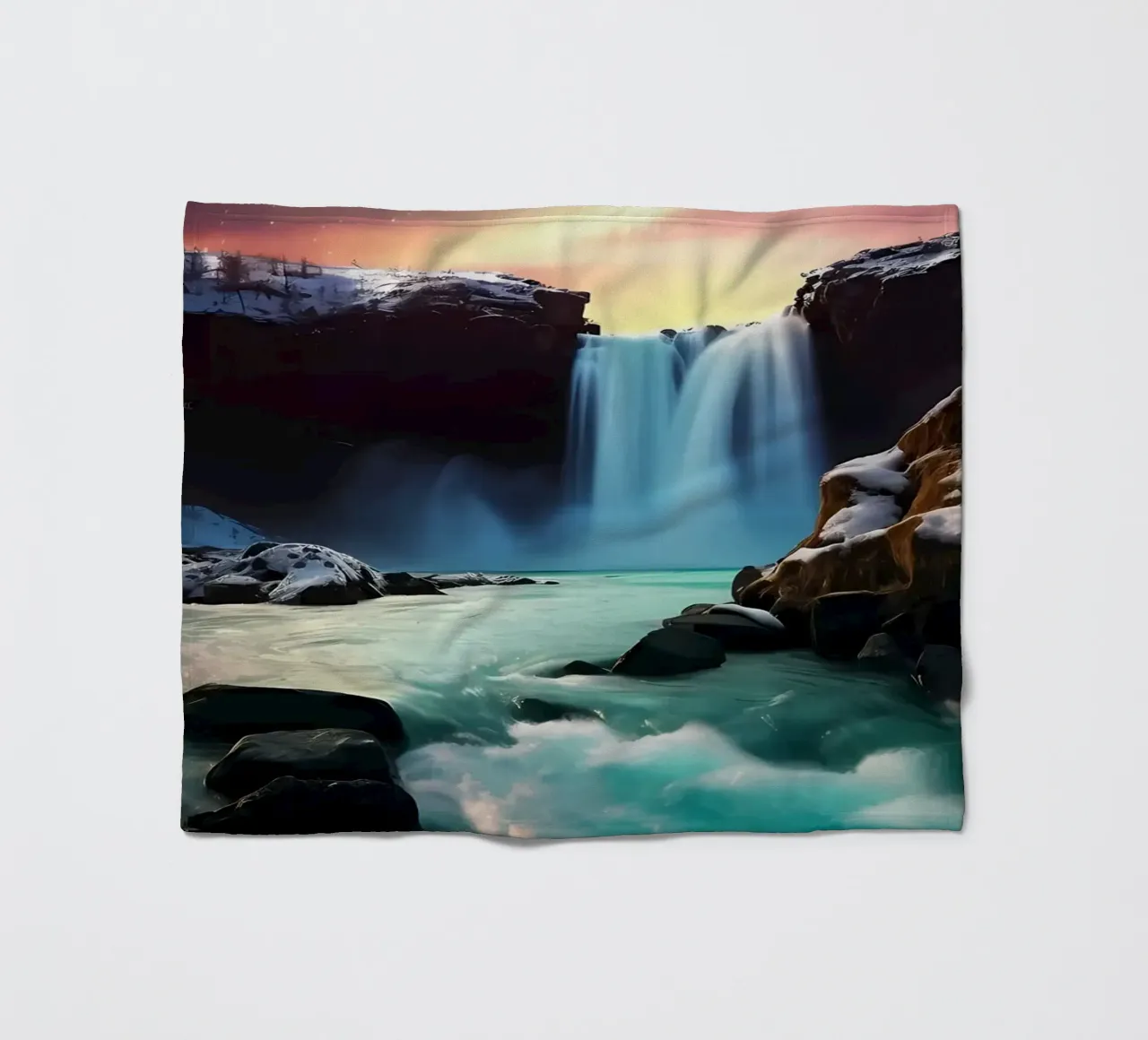 Cascata dell'aurora boreale coperta in pile da Matthew Katz