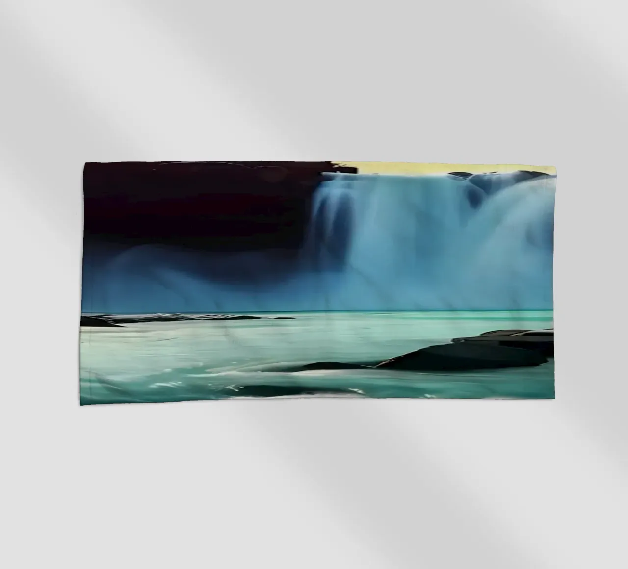 Cascata dell'aurora boreale telo mare da Matthew Katz