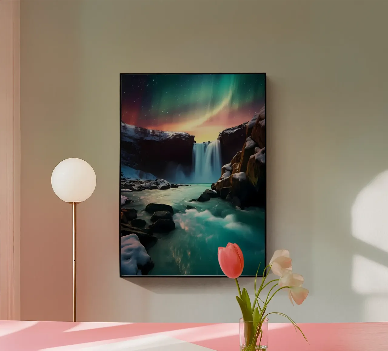 Cascata dell'aurora boreale plexiglass da Matthew Katz
