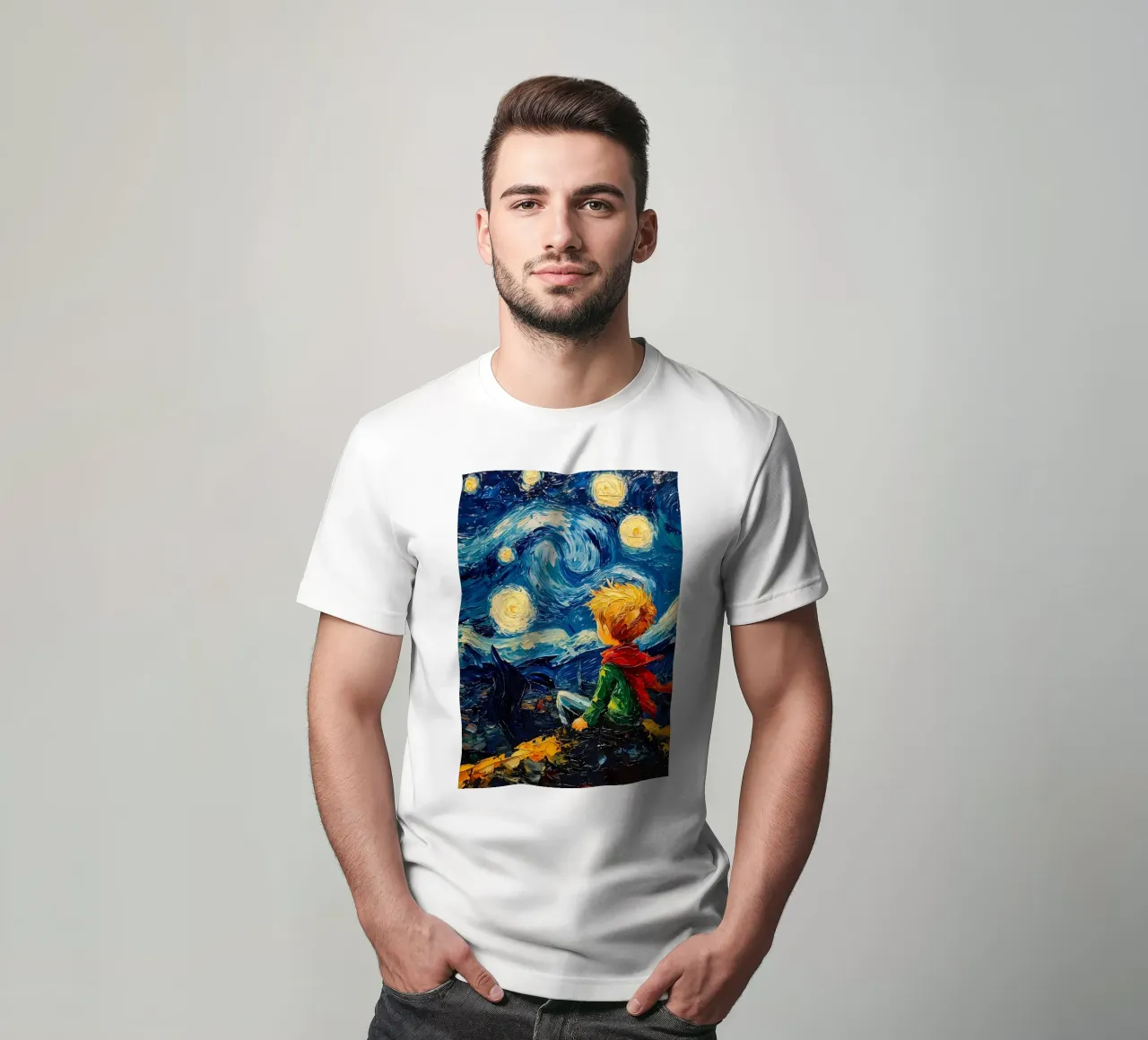 Il Piccolo Principe Notte stellata t-shirt da Adrian Patel