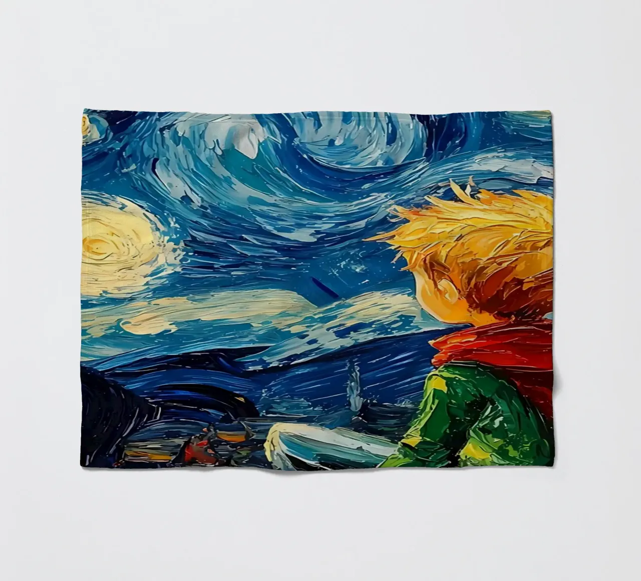 Il Piccolo Principe Notte stellata coperta in pile da Adrian Patel