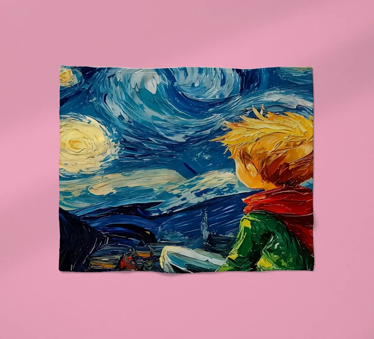Il Piccolo Principe Notte stellata coperta in pile da Adrian Patel