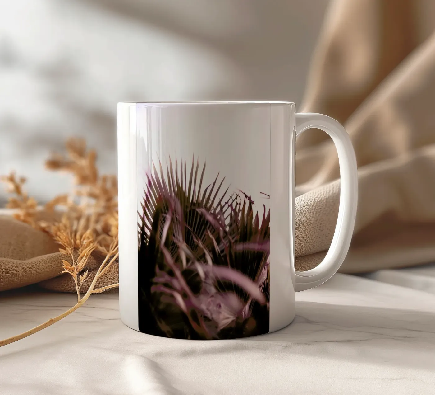 Moving Palms ceramic mug by Chris Abatzis