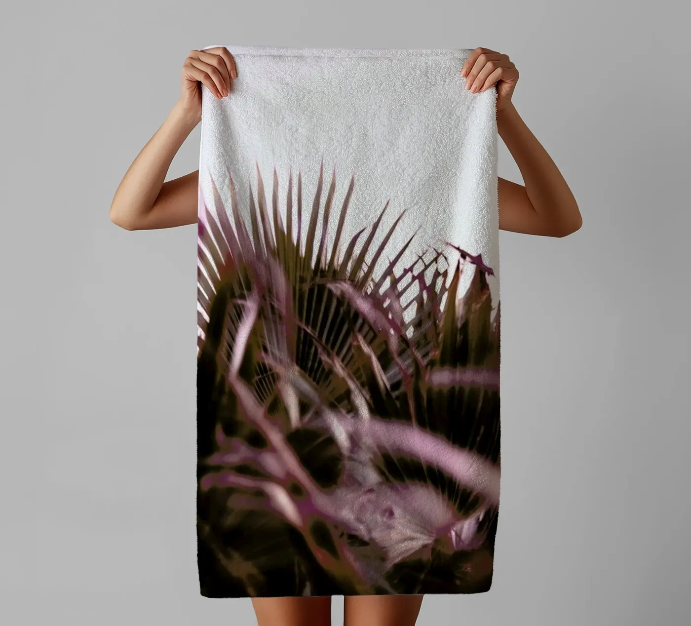 Moving Palms towel by Chris Abatzis
