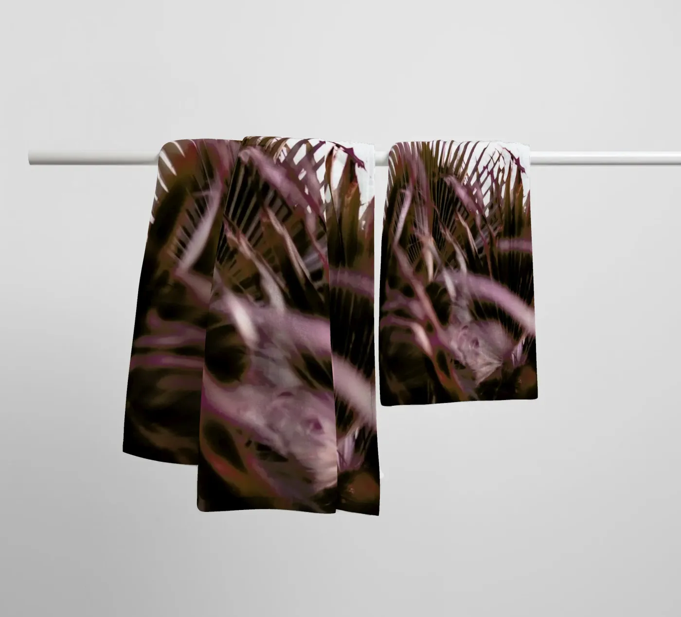 Moving Palms towel by Chris Abatzis