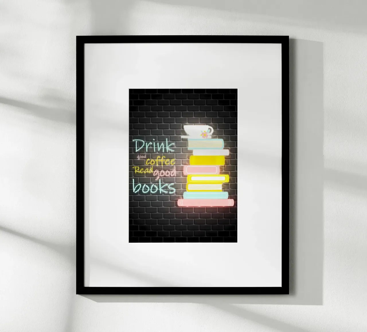 Café Citas Juegos Deporte poster con marco de plástico de Aiden Garcia